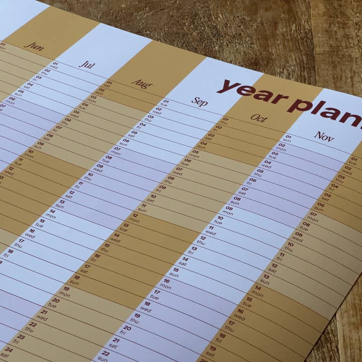 Daymaker Stationery - Wholesale Planner - 2026 Year Planner 'Lilac & Ochre'6