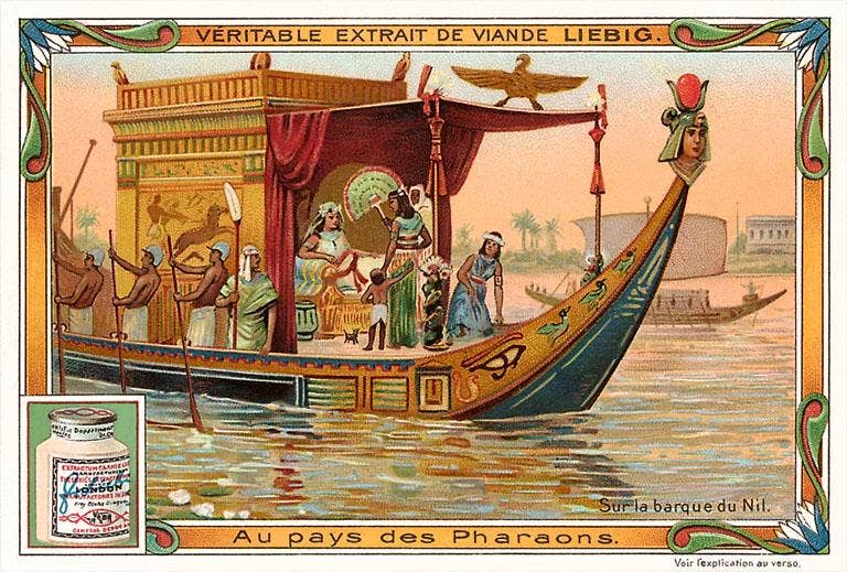 Found Image Press - Wholesale Magnet - Magnet EG-185 Pharaoh on NIle Barge0