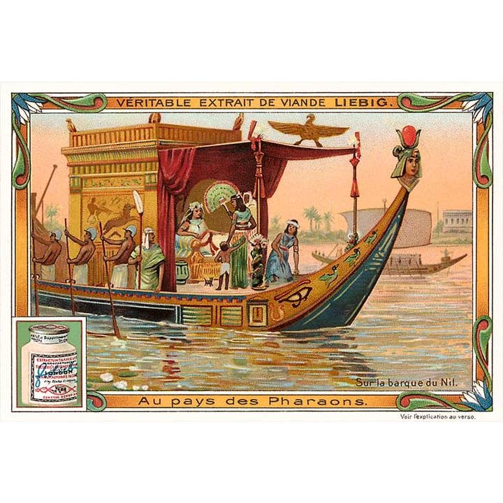 Found Image Press - Wholesale Magnet - Magnet EG-185 Pharaoh on NIle Barge
