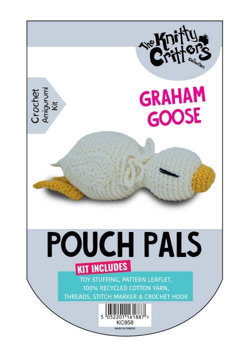 Creative World of Crafts - Wholesale Knitting/Crochet Supplies - Knitty Critters - Pouch Pals - Graham Goose2