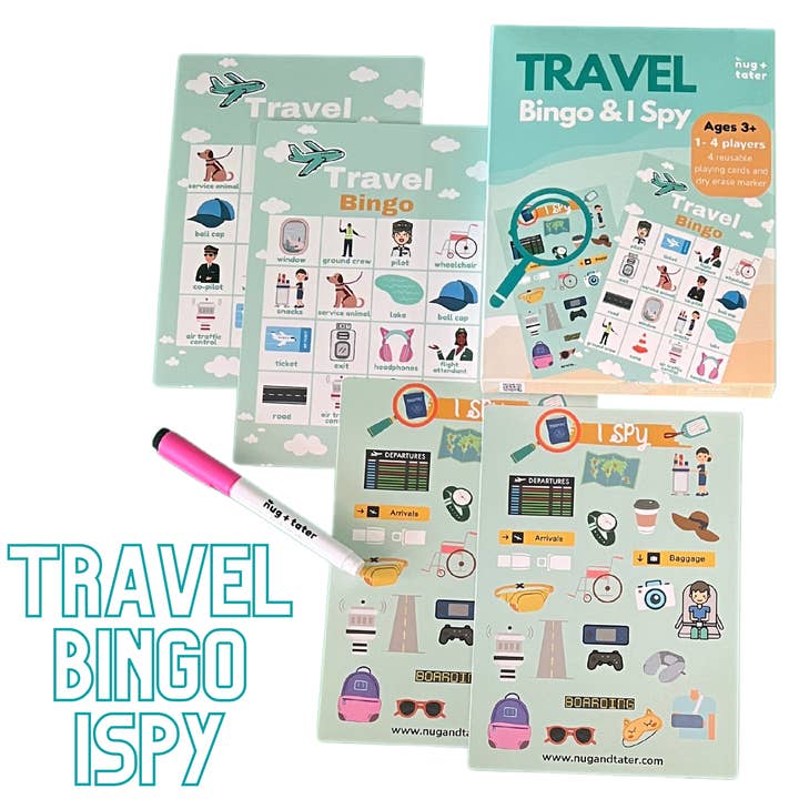 Travel Bingo/I Spy pour la vente par Nug + Tater