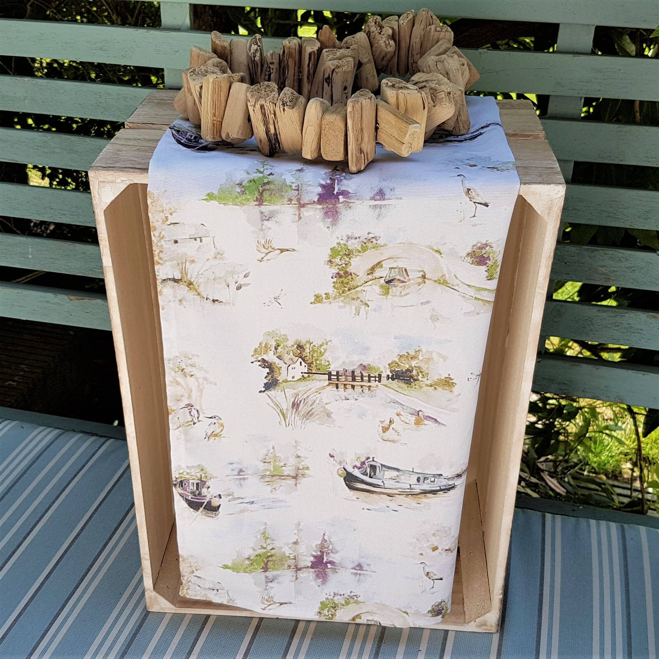 Aqua by Design - Wholesale Tea Towel - Tea Towel, Canal Scene, Narrowboats & English Countryside6