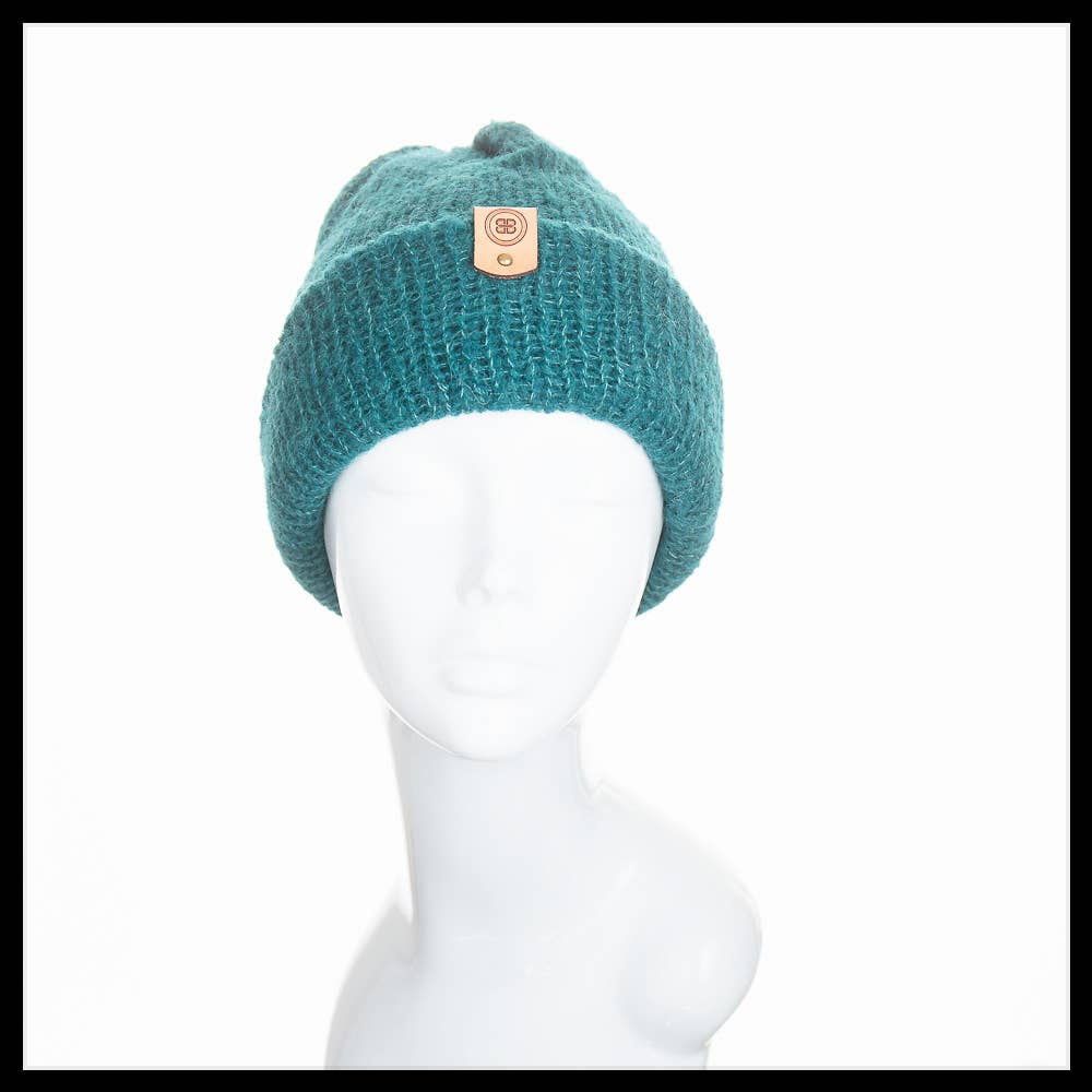 NEW Ski Superior 12" BEANIE Acrylic Knit CAP **Teale** Pacific Blue 
