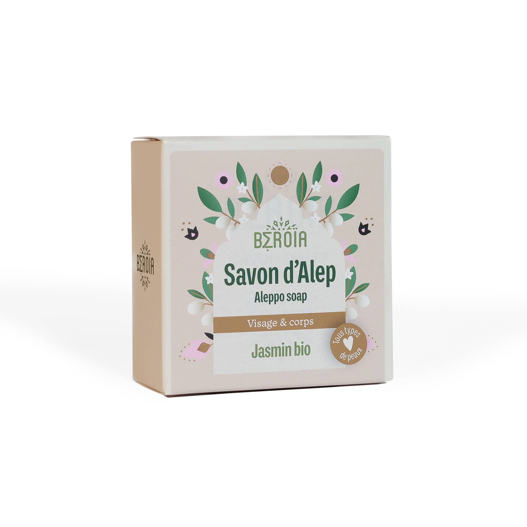 Beroia - Wholesale Bar Soap - Aleppo soap with organic jasmine - Revitalizing0