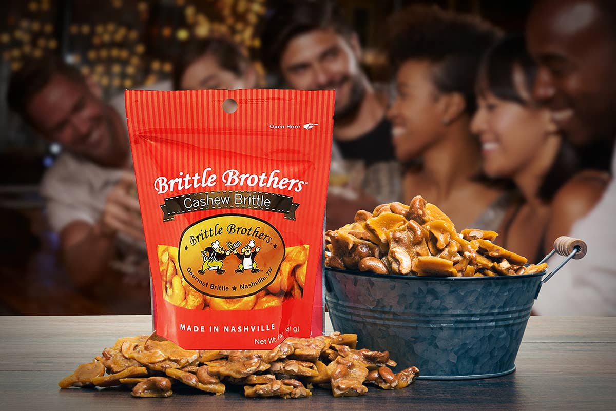Brittle Brothers - Wholesale Brittle - Brittle Brothers Cashew Brittle - 5 oz. Bag2