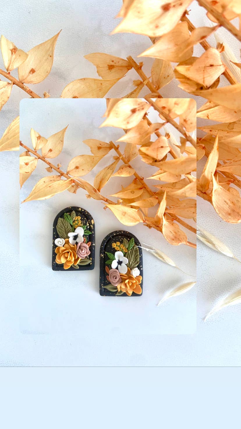 Everything Ky and I - Wholesale Stud/Post Earrings - Fall Floral Boutique Studs