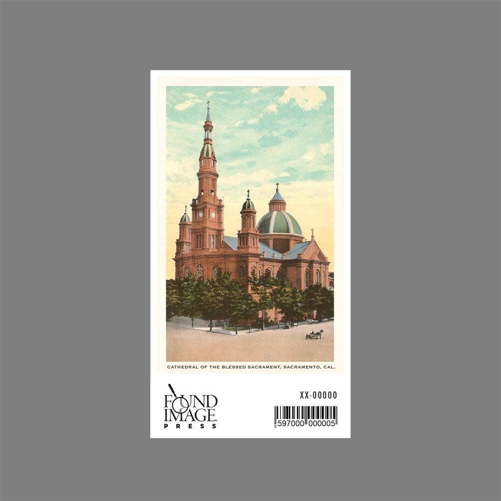 Found Image Press - Wholesale Sticker - Sticker CA-665 Blessed Sacrament Cathedral, Sacramento1