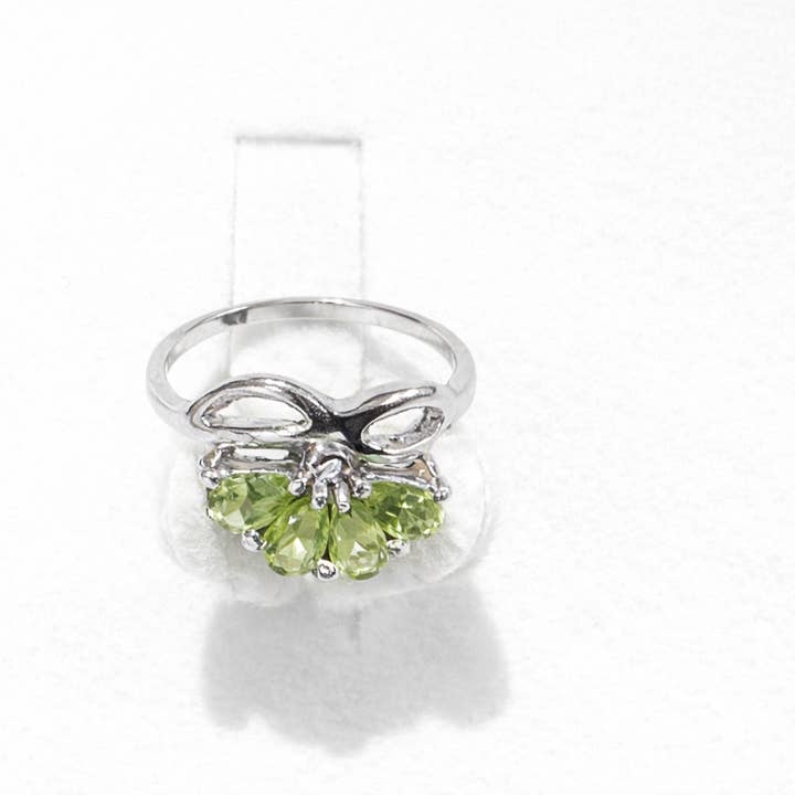 Genuine Gemstone Peridot Ornate Ring for wholesale by Glimmering Handmade