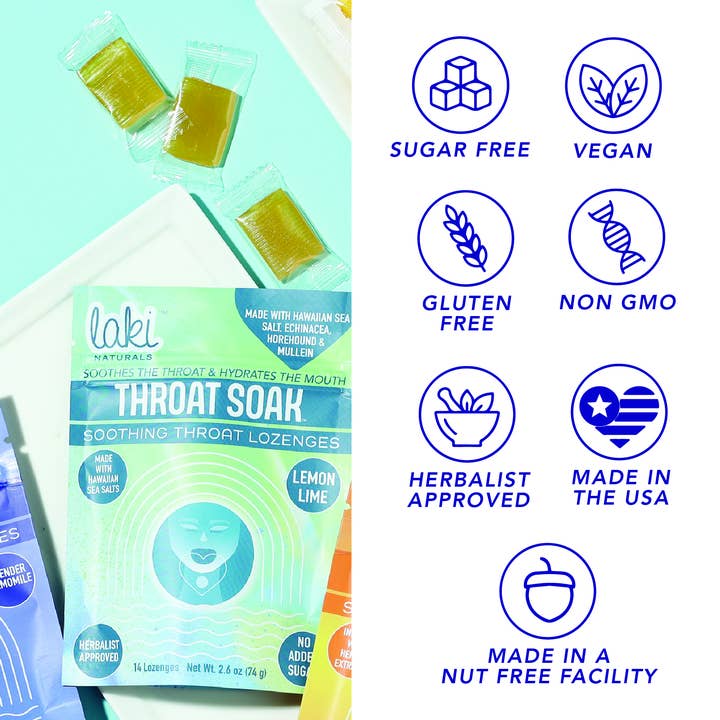 Laki Naturals - Wholesale Lozenges/cough drops - Functional Herbal Lozenges - Throat Soak3