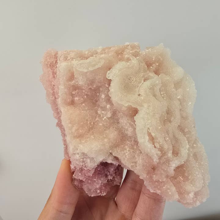 Aquamarine Daydream Wholesale - Wholesale Spiritual Stone/Crystal - 6pc Pink Halite ~ Bulk Mineral Flats ~ Crystal Specimens #137