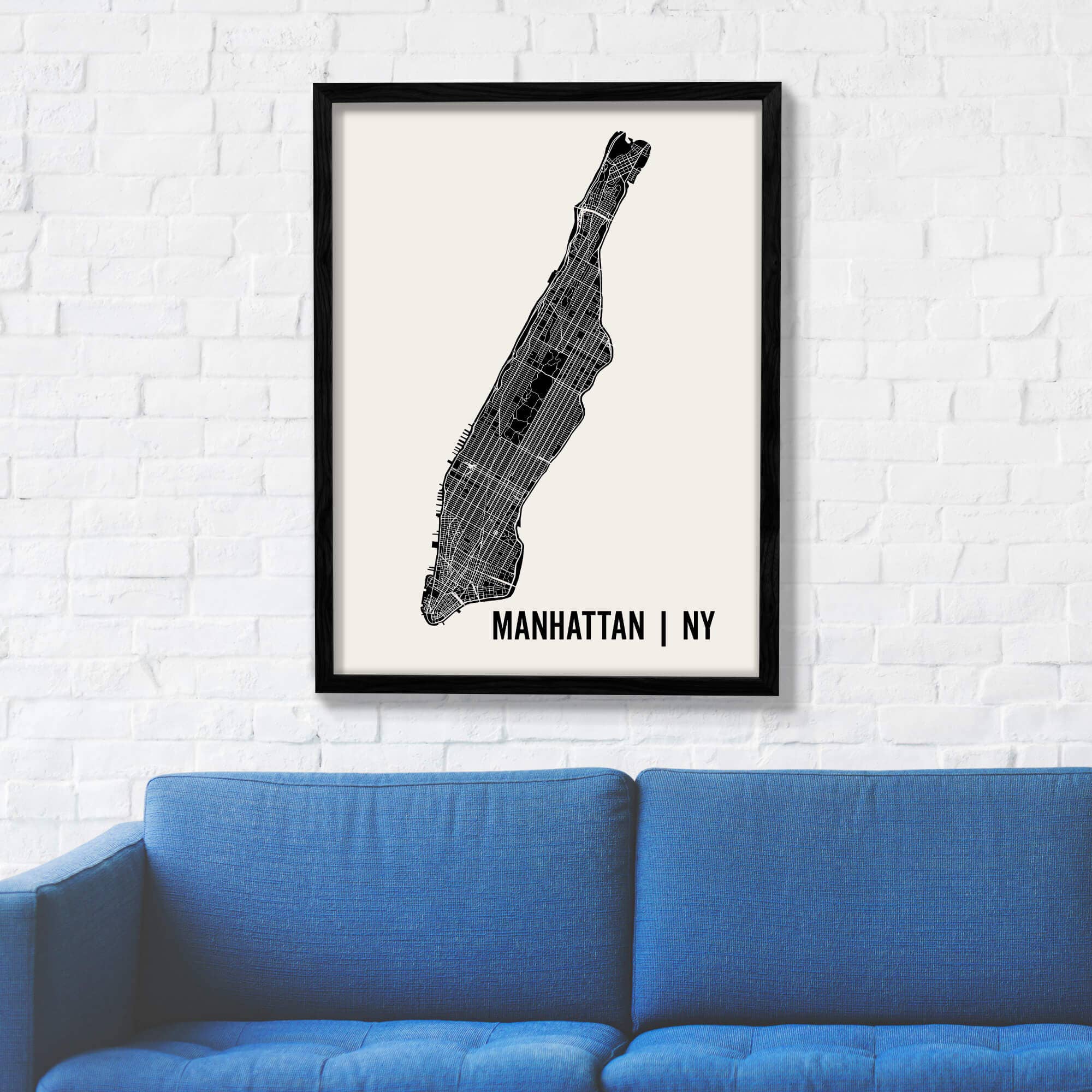 Mr City Printing - Wholesale Art Print - Manhattan Map Art1