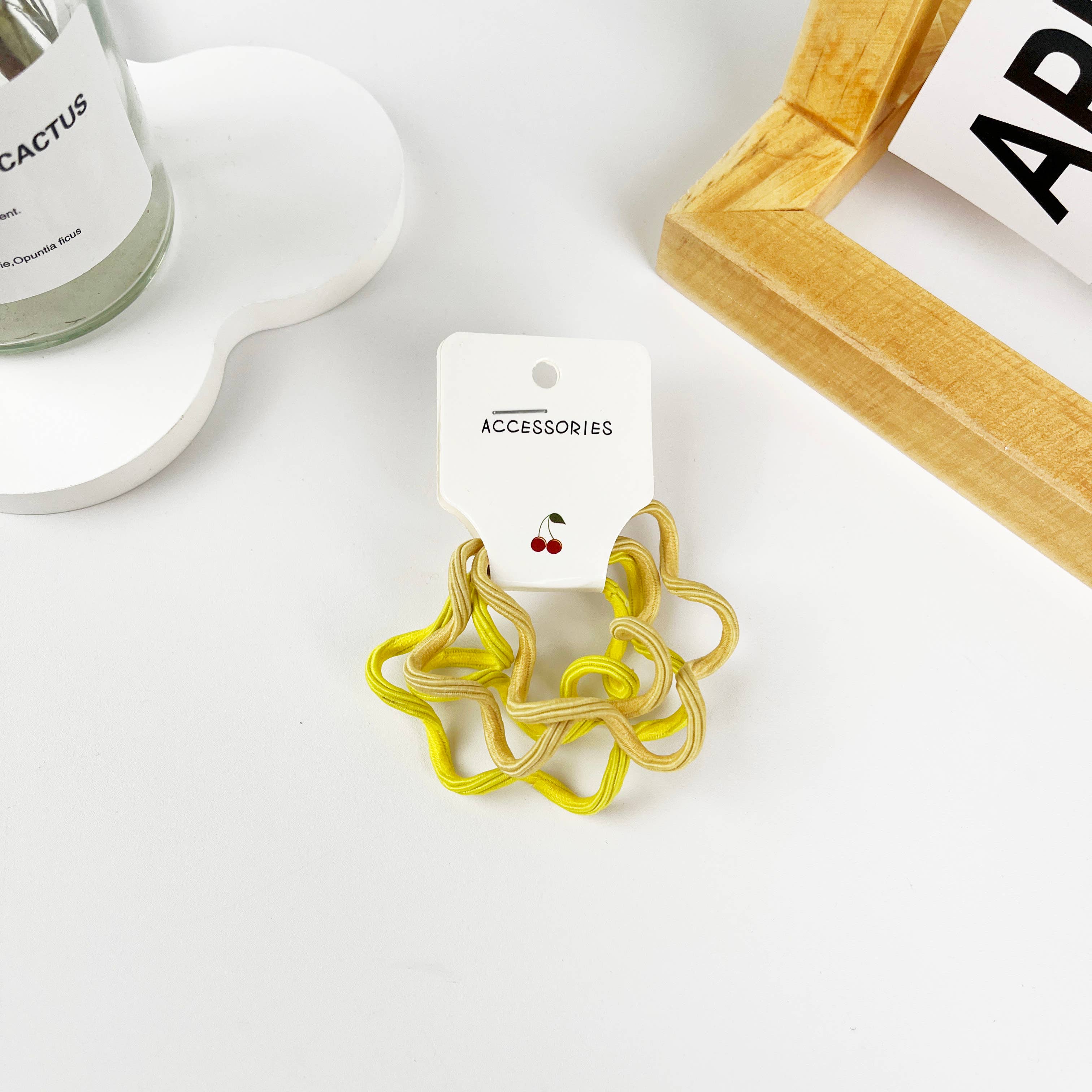 mildstyles - Wholesale Hair Tie - 4 pack of candy-colored high elastic wavy hair ties8