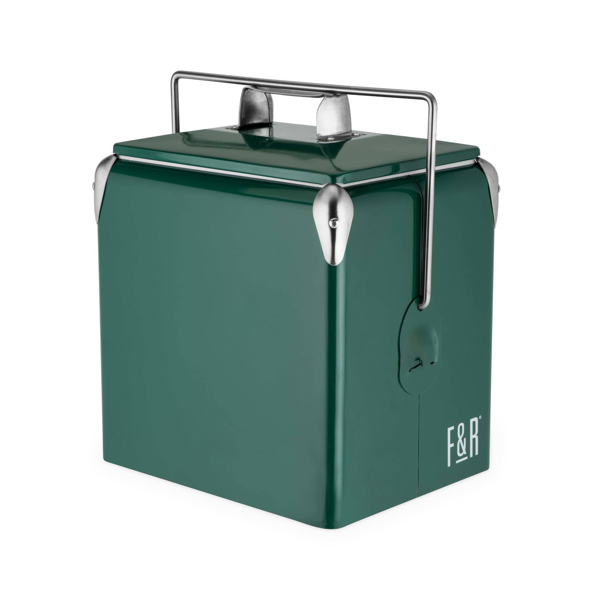 Foster & Rye - Wholesale Cooler/Cooler Bag - Vintage Metal Cooler in Green1