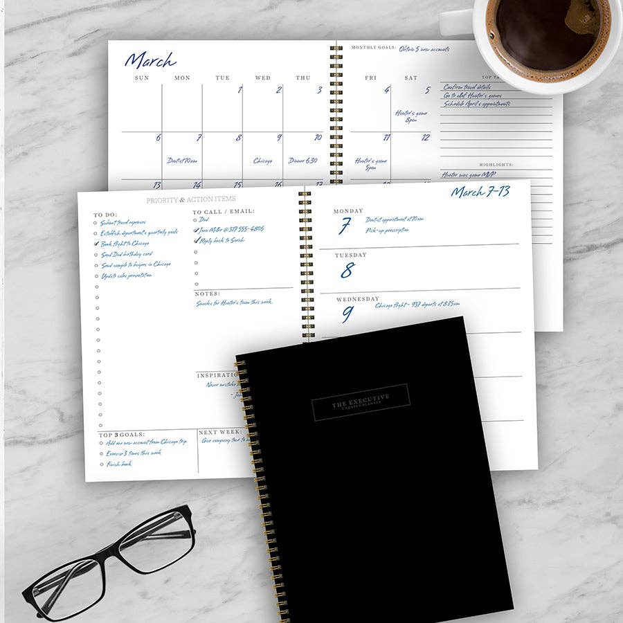 TF Publishing - Paper Goods – Agenda por atacado – Planejador semanal executivo sem data7