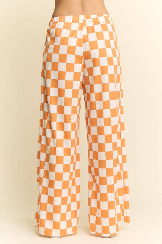 JADE BY JANE - Wholesale Pants - Women's - HIGH WAIST CHECKERED STRAIGHT LEG KNIT PANTS8