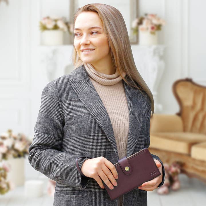 Claasico - Wholesale Phone Wallet - Women's - Women’s RFID wristlet wallet phone holder28