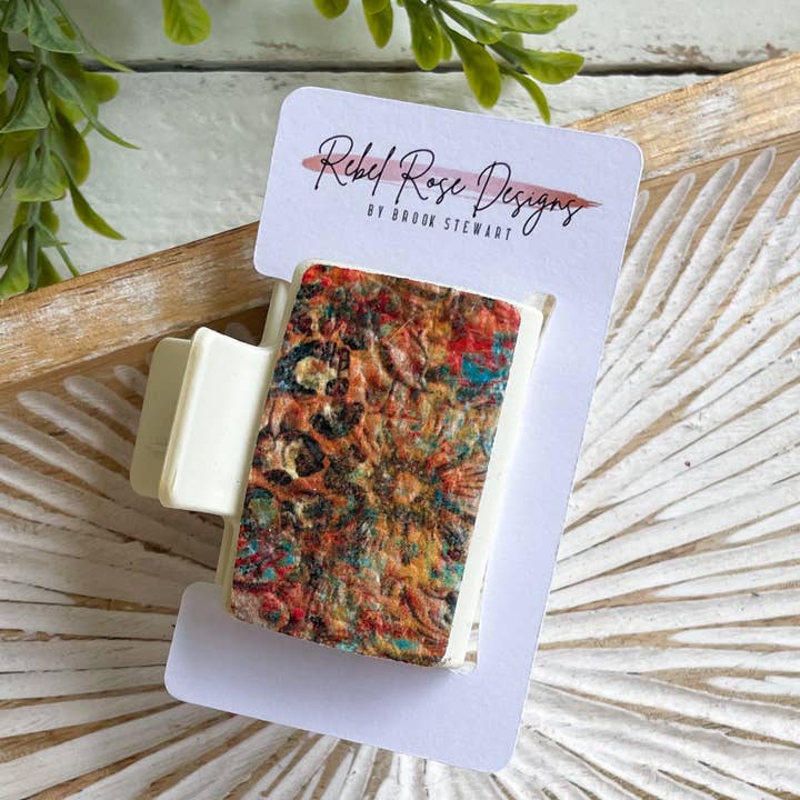 Kleine klauwclip met westerse look voor wholesale door Rebel Rose Designs by Brook