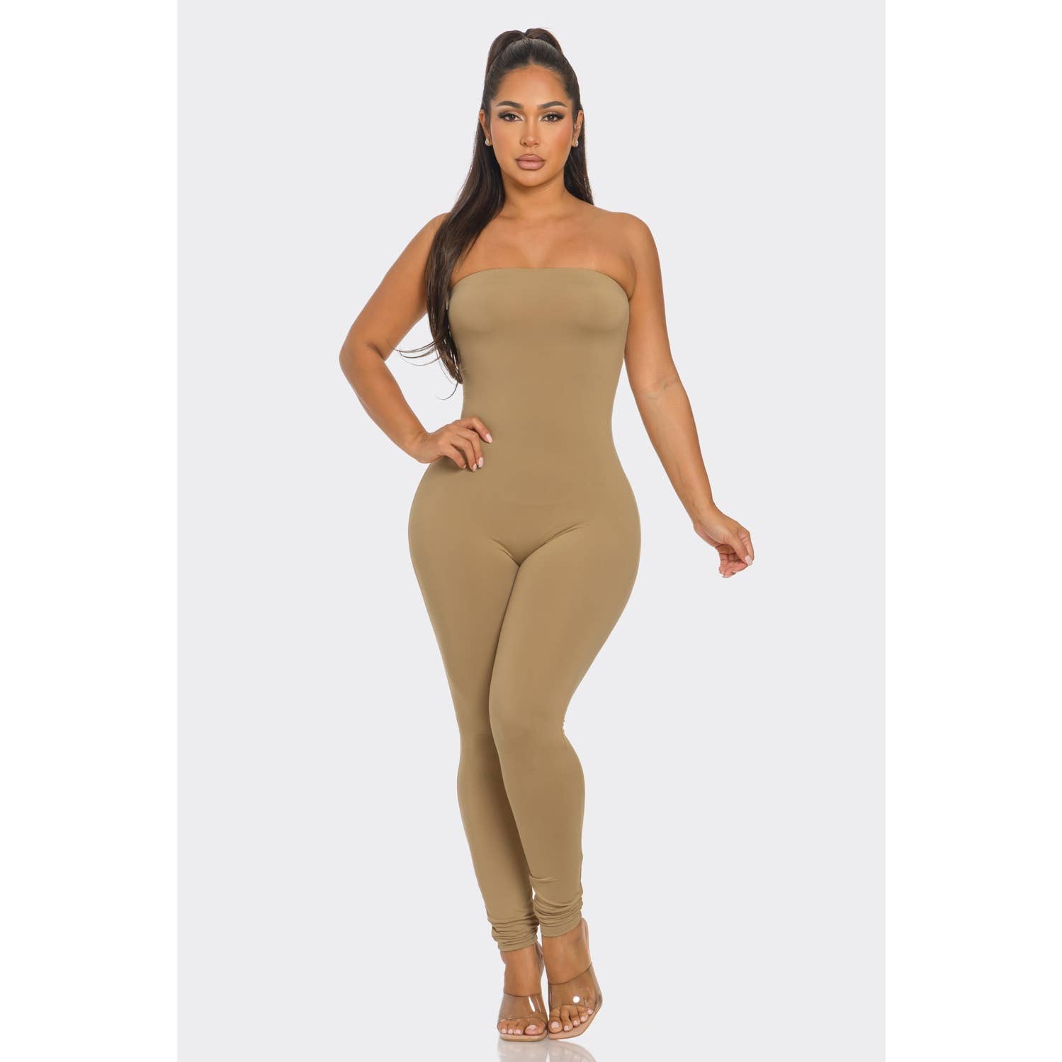 HiteJeans – wholesale Jumpsuit – Women's – Leggings bottoms with a Tube top Jumpsuit10
