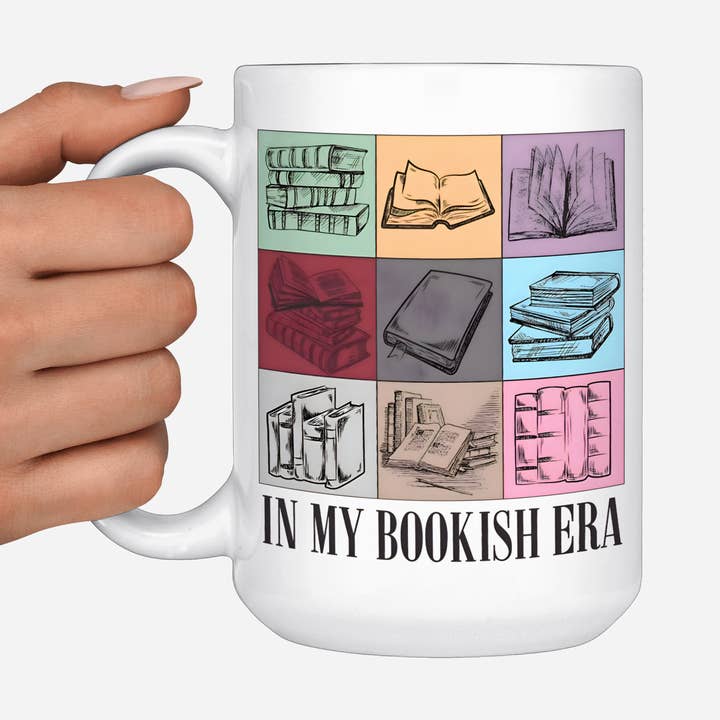In My Bookish Era Book Lover Ceramic Mug - 15oz for wholesale by The Geek Boutique