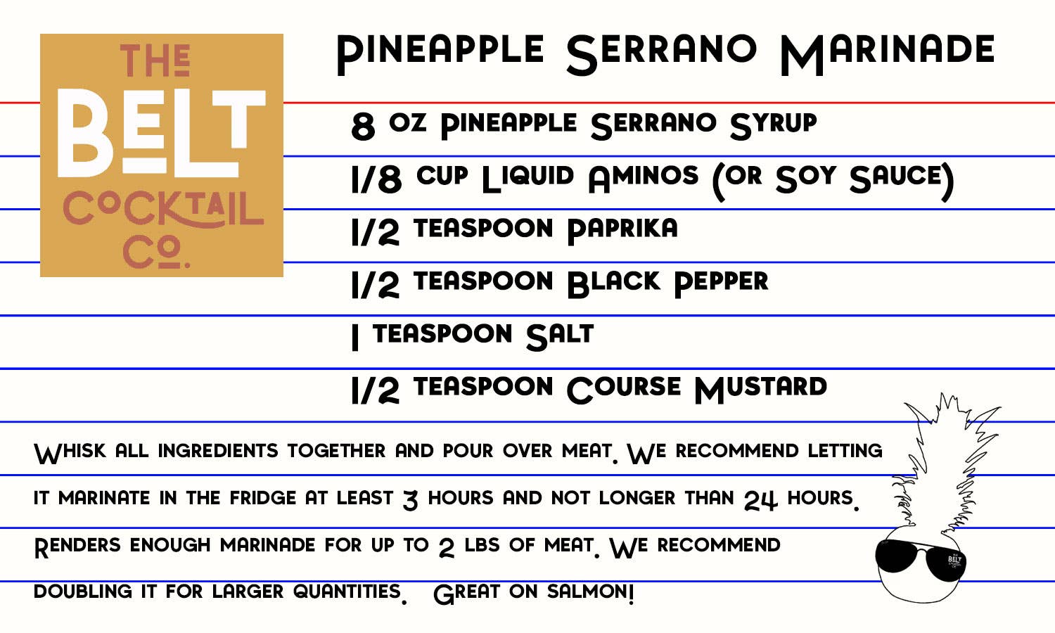 The Belt Cocktail Company - Wholesale Cocktail Mix/Syrup - Pineapple Serrano Syrup4