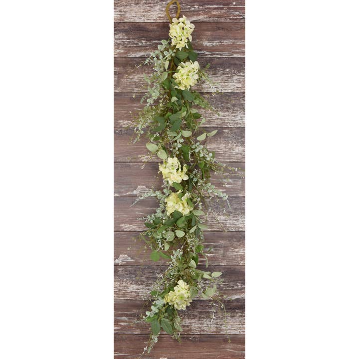Wholesale Home Decor – Engroshandel Guirlande – Garden hortensia guirlande på 1,2 m
