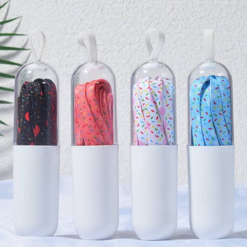 Funkyrel® Atzbranding Limited – Engroshandel Snørebånd - Unisex – Popcorn farverige skosnørebånd - Flere farver tilgængelige14