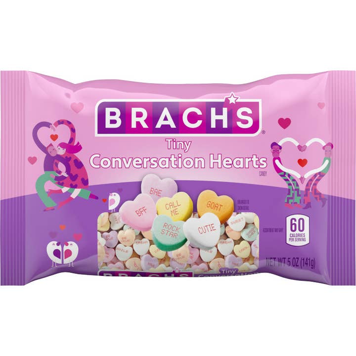 Grandpa Joe's Candy Shop - Wholesale Hard Candy - Brach's Tiny Conversation Hearts, 5oz, 24ct