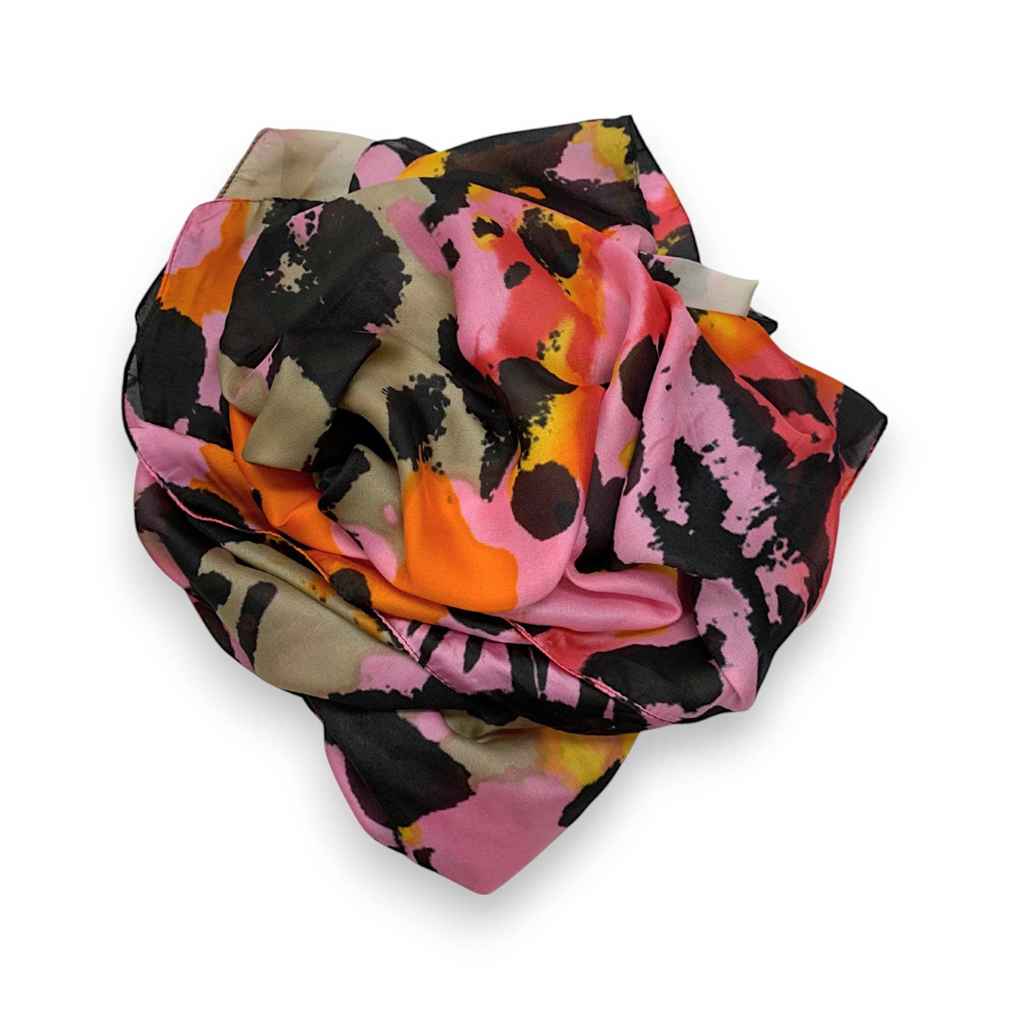 Lili Scarves (US Duty Free) - Venta al por mayor Bufanda - Mujer - Pañuelo rectangular con estampado de leopardo y tacto sedoso2