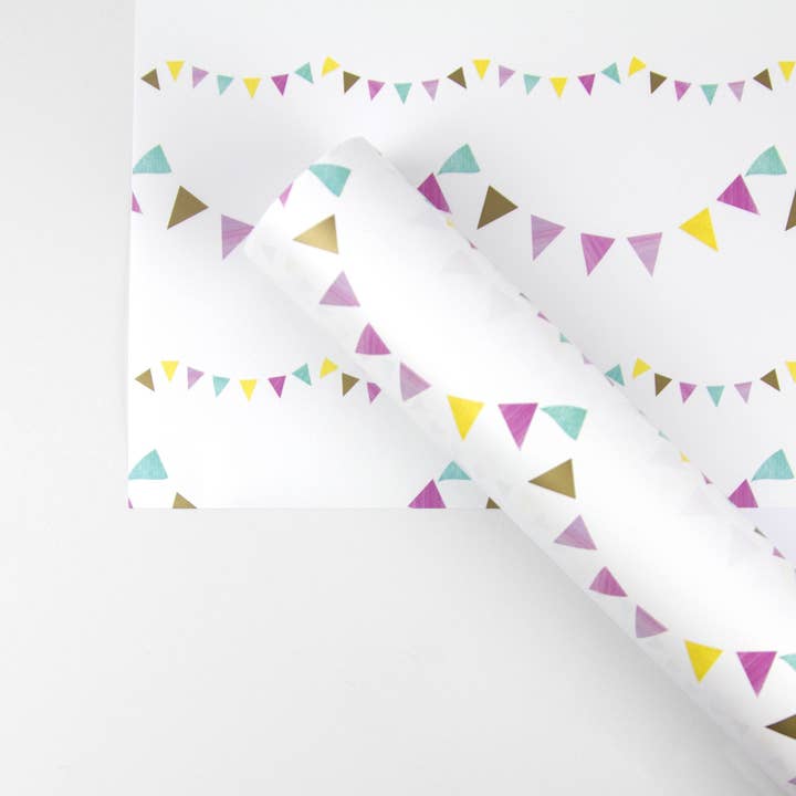 Bunting Wrapping Paper for wholesale by TAAB London