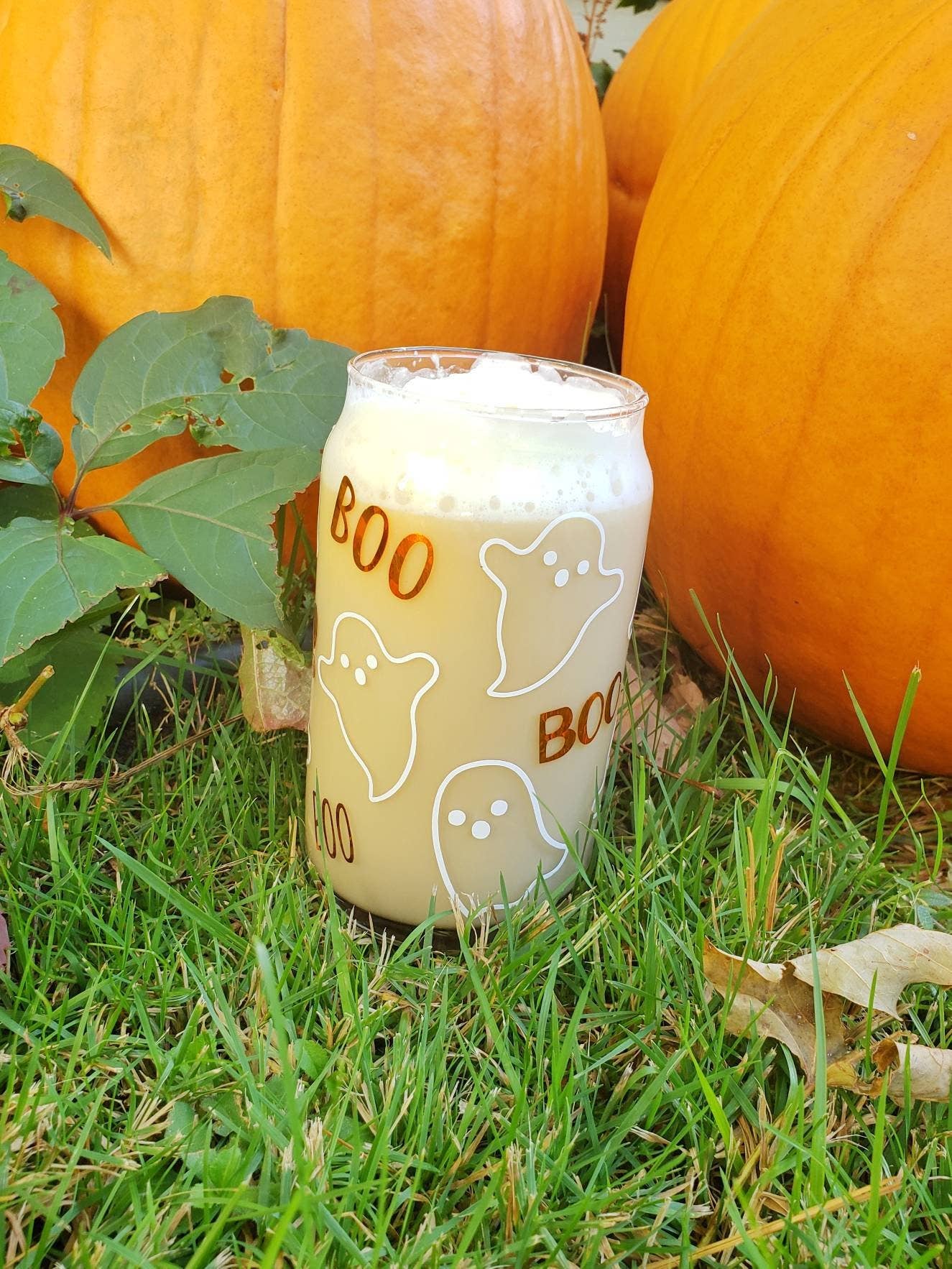 Superior Sweet Water - Venta al por mayor Vaso/copa - Vaso de lata de cerveza fantasma, Vidrio de lata de Halloween, Taza de Halloween, Taza fantasma, Taza de lata de cerveza Boo, Taza de café helado de Halloween, Regalo de Halloween7