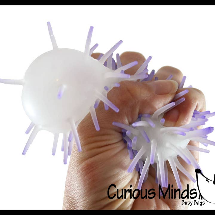 Curious Minds Toys - Wholesale Fidget Toy - Kids - 1Â Glow in the Dark 4" Puffer Ball - Â Indoor Soft Hairy Air-