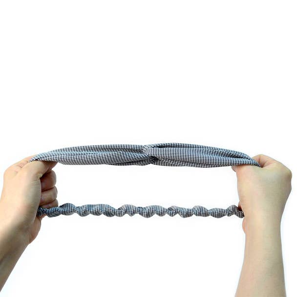 Selini New York - Wholesale Fashion Headband - Women's - 12pc Assorted Ladies Criss Cross Black Headbands2