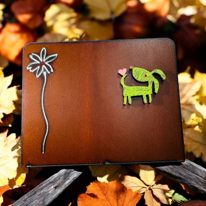 Whimsies - Wholesale Picture frame - Dog Picture Frame Heart picture frame metal gift impulse buy10