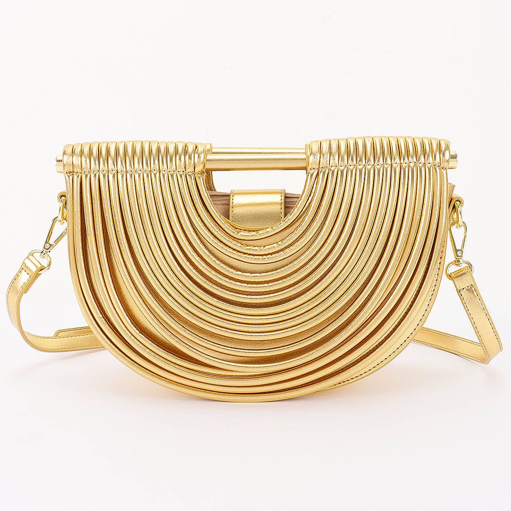 3AM BY H&D ACCESSORIES - Wholesale Crossbody Bag - Women's - Metallic Faux Leather Noodle Bag1