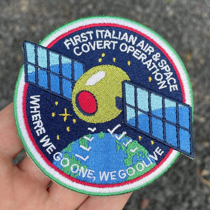 Primeiro patch de operação secreta aérea e espacial italiana - velcro por atacado de Dissent Pins