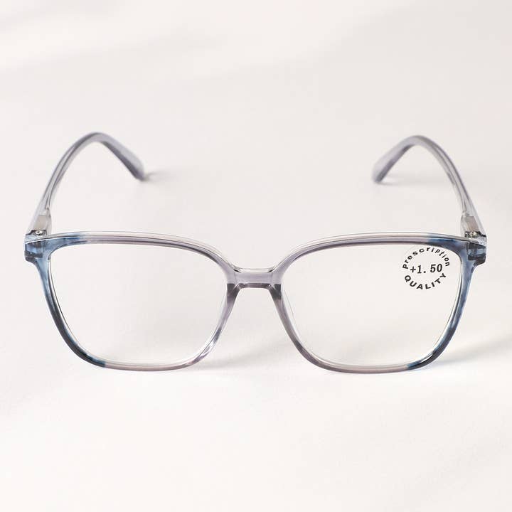 ASSORTED COLORS Colorful Oversized Square Shape Reading Glasses for wholesale on Faire3