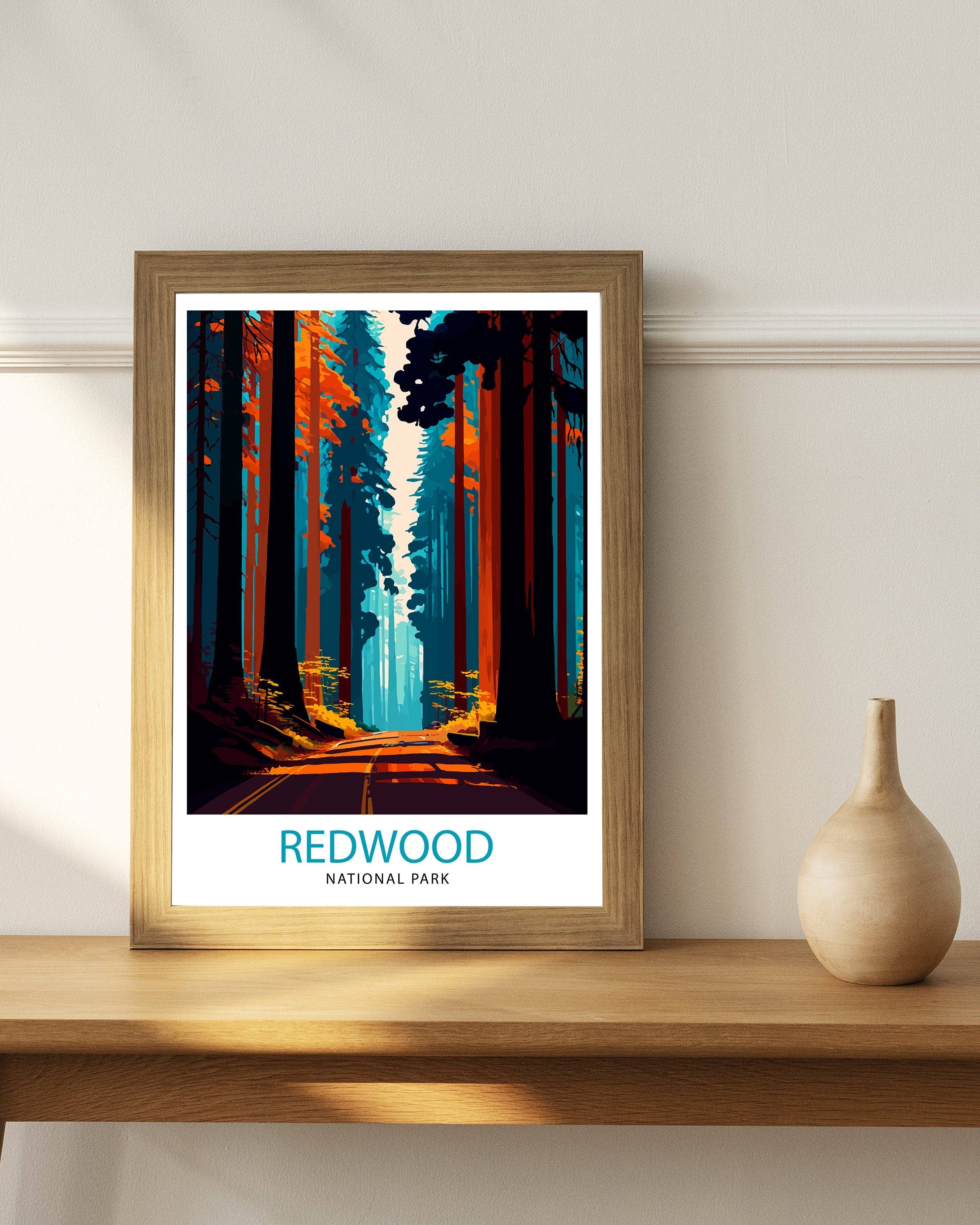 InkNPrintz – wholesale Poster – Redwood National Park California Travel Poster4