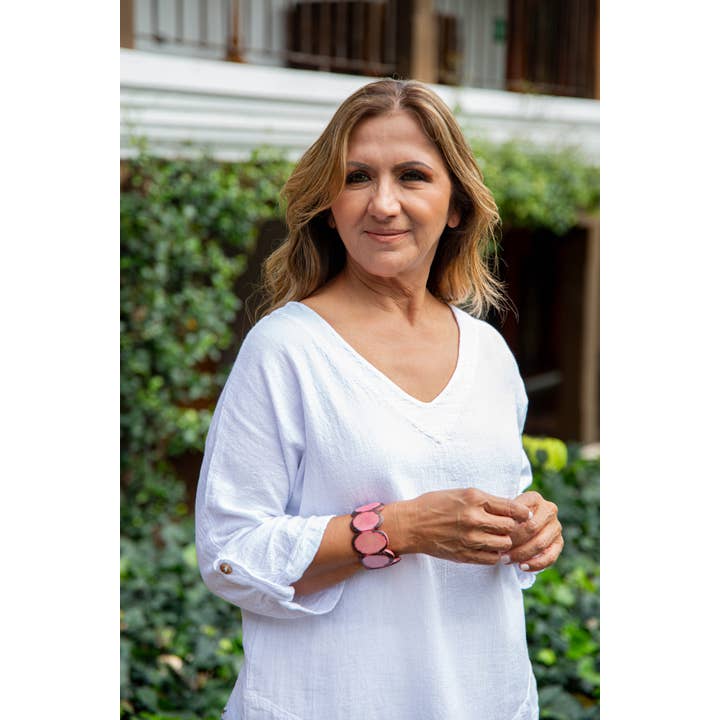 Organic Tagua Jewelry - Wholesale Beaded Bracelet - Carved Ivory Bracelet15