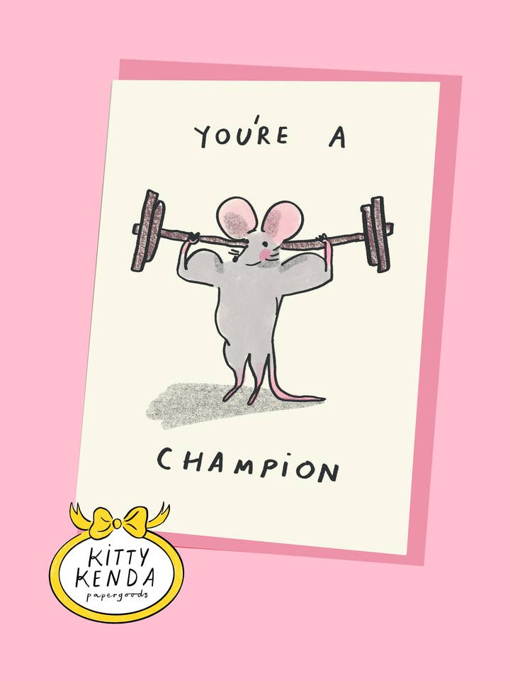 Eres una Tarjeta Campeón para venta al por mayor de Kitty Kenda Papergoods