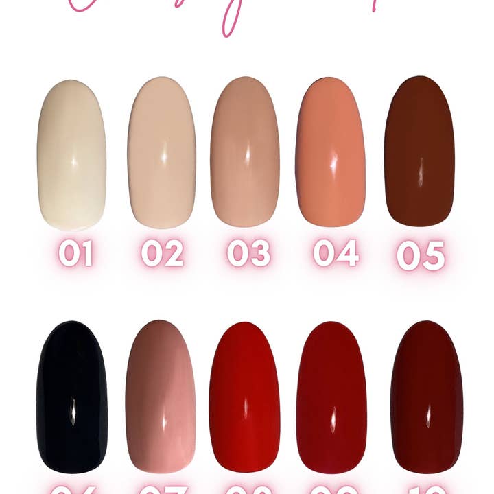 Divine Dulcet - Vente Faux ongles/vernis en patch - Ensemble de 20 ongles à presser peints à la main en couleur unie
