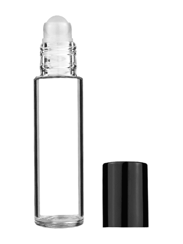 Best Bottles - Wholesale Essential Oil Holder - Cylinder Clear Glass Bottle with Plastic Roller Ball - 9ml6