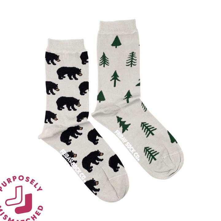 Friday Sock Co. - Wholesale Socks - Women's - Women’s Women's Bear & Tree Socks0