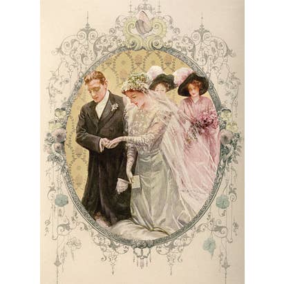 Wedding Couple Greeting Card for wholesale by Potluck Press