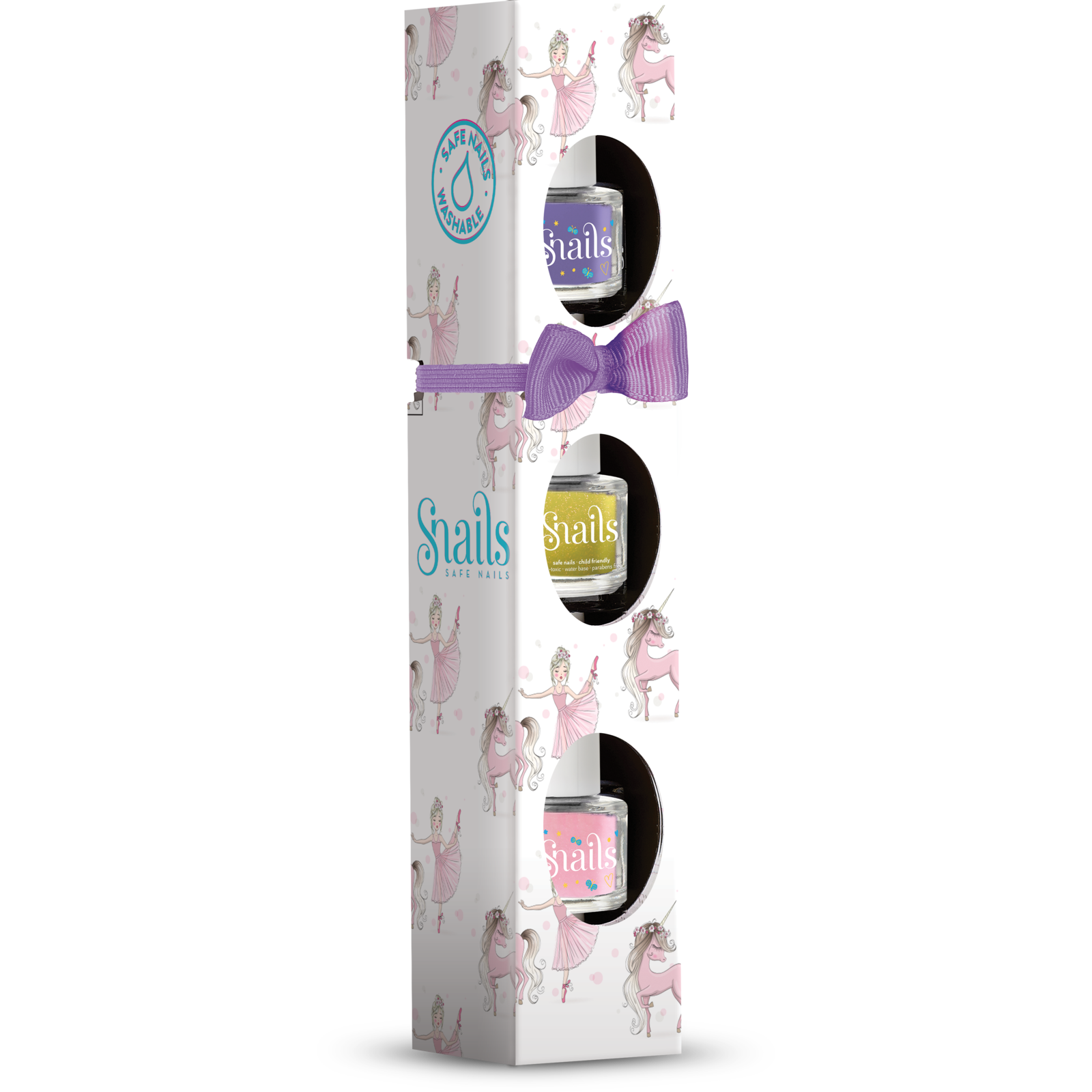 Challenge and Fun, Inc. - Wholesale Nail Polish - Kids - Snails Washable Nail Polish Gift Pack (3x 7oz bottles)0
