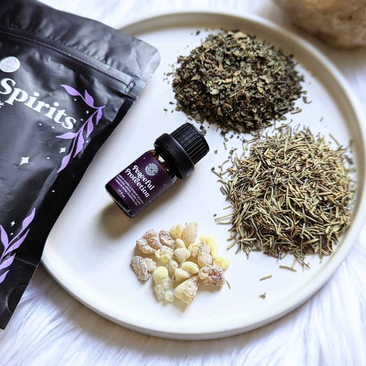 Goddess Provisions - Wholesale Meditation Supplies - Sacred Spirits Spell Kit - Ritual, DIY, Witch, Herbs, Oil