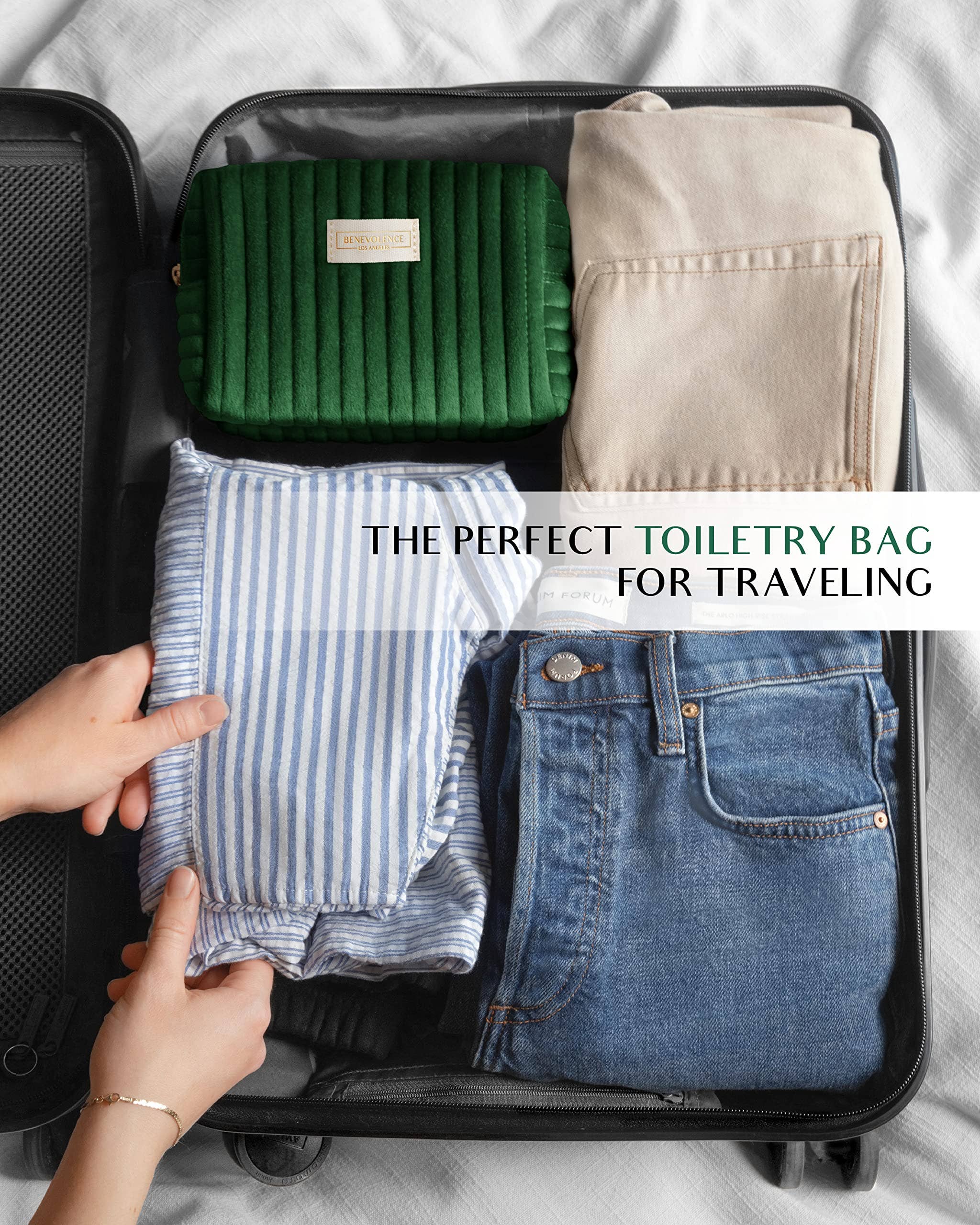 Benevolence LA - Wholesale Toiletry Bag - Women's - Small Toiletry Bag for Women Travel and Cosmetics11