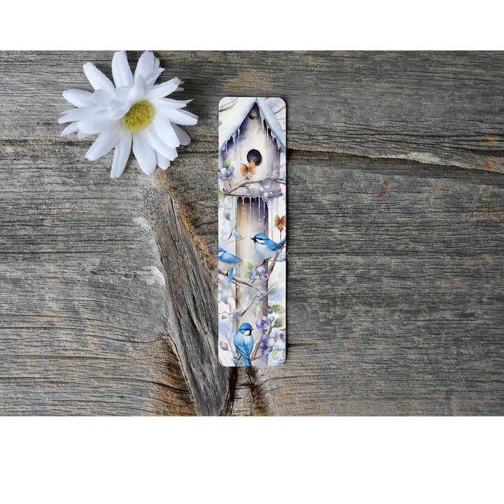 Blue Birds aluminium bladwijzer met kwastje - Stijlvolle metalen bladwijzer voor boeken en tijdschriften voor wholesale door simply creative