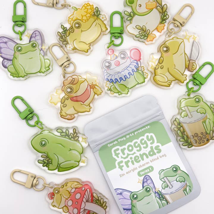 Froggy Friends Blind Bag Acrylic Charm | Gacha Keychain and other Purchase Wholesale local vertical blind. Free Returns & Net 60 Terms on Faire trending on Faire.