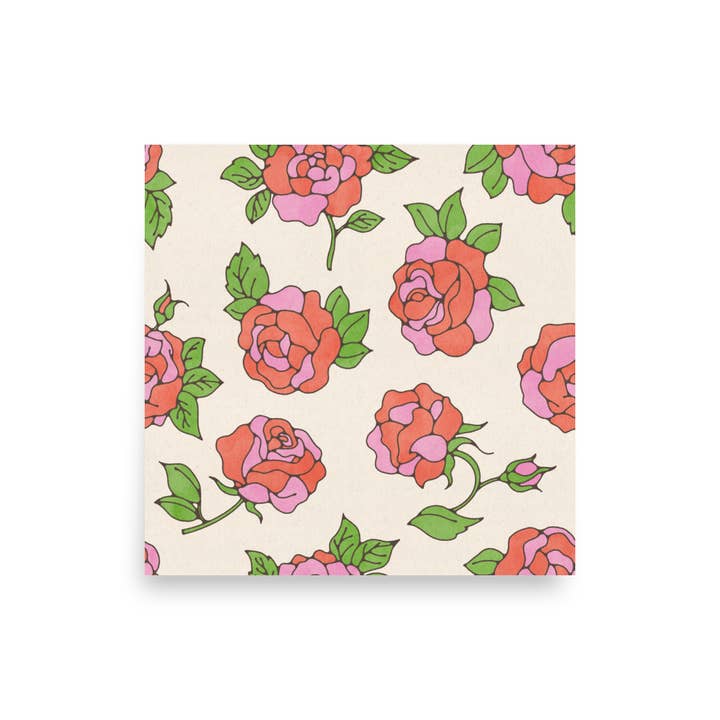 8x8 Rosetryk for engroshandel hos Brooke Finally