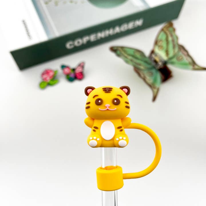 SoapElenGlen - Vente Cruches - Joli topper en forme de tigre en paille2